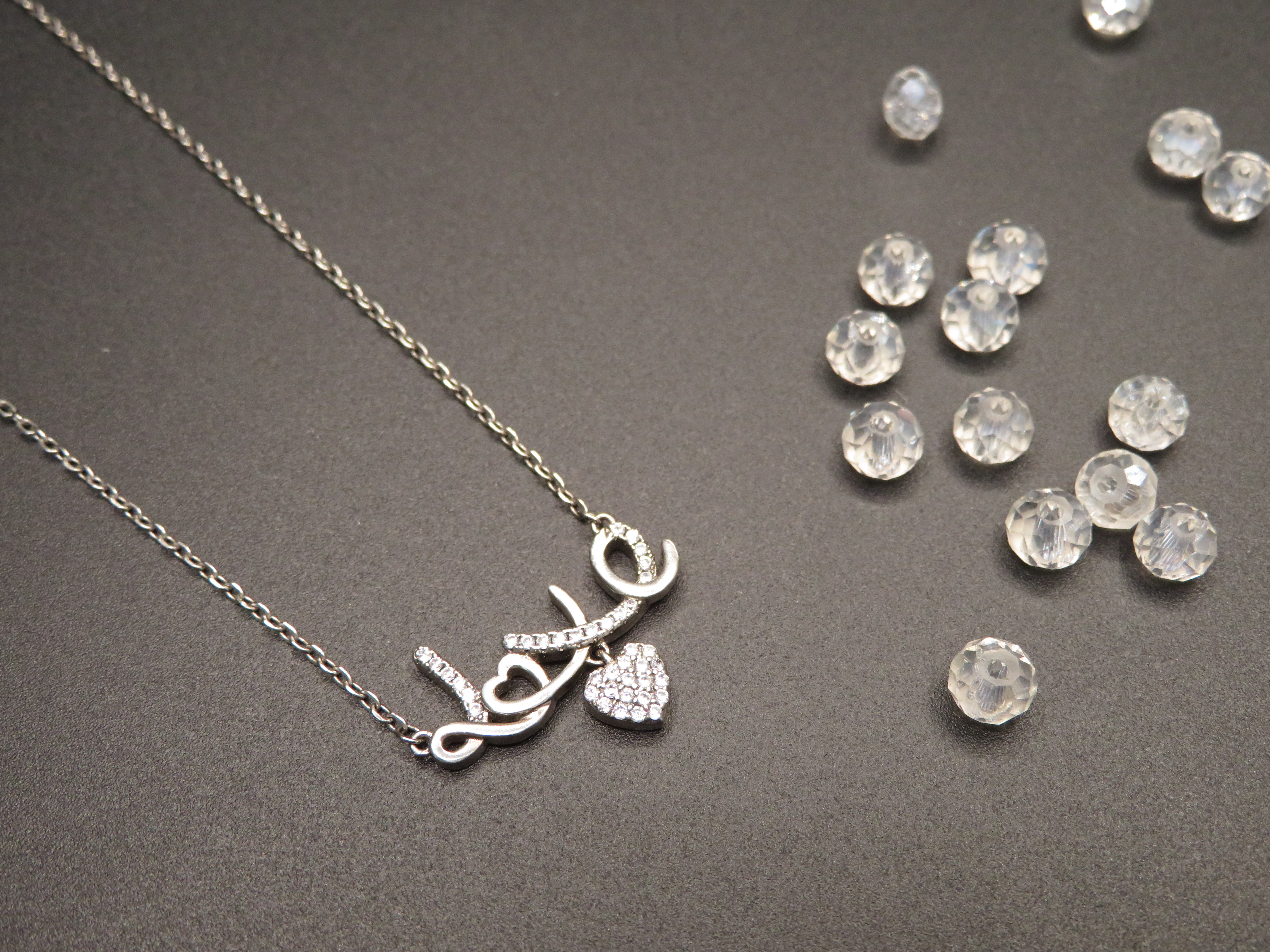 گردنبند نقره طرح Love